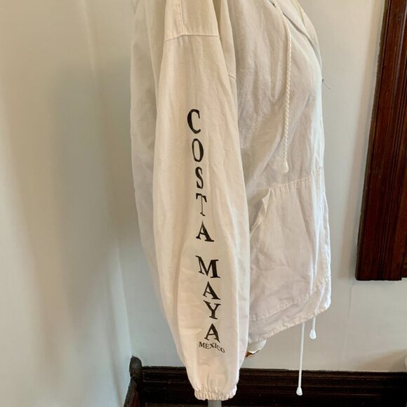 Confecciones Sol Costa Maya VTG Mexico lightweight jacket Sweatshirt Cottn Aztec - Picture 5 of 16
